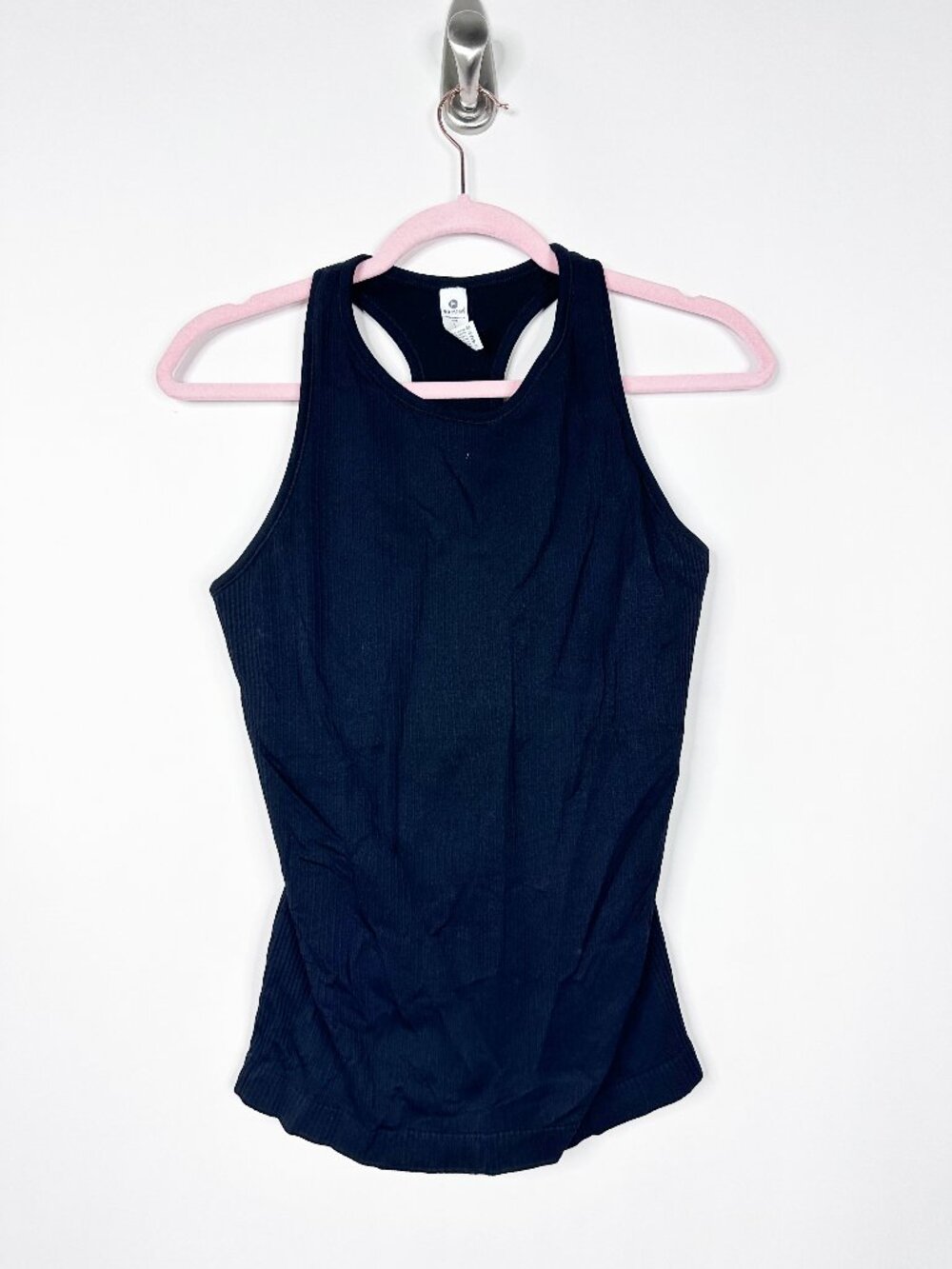 2/$30 90 Degree by REFLEX Rib Seamless Ayla Tank Top Black Large #A2089 - Picture 4 of 8